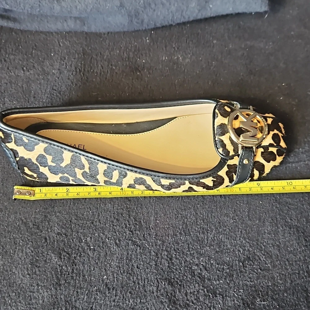 Michael Kors Leopard Calf Hair Flats New - Picture 7 of 8